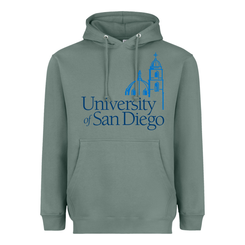 University Of San Diego Heavyweight Hoodie by linhVisuals | Teevron