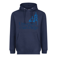 Navy University of San Diego Heavyweight Hoodie - linhVisuals
