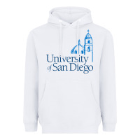 White University of San Diego Heavyweight Hoodie - linhVisuals