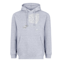 Heather Grey qr code cube we are the borg Heavyweight Hoodie - linhVisuals