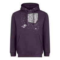 Plum qr code cube we are the borg Heavyweight Hoodie - linhVisuals