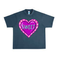 Midnight Navy valentine's day hearts Urban Heavy Tee - FaDigitalArtStudio