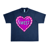 Navy valentine's day hearts Urban Heavy Tee - FaDigitalArtStudio