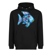 Black rainbow fish Heavyweight Hoodie - linhVisuals