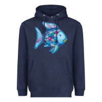 Navy rainbow fish Heavyweight Hoodie - linhVisuals