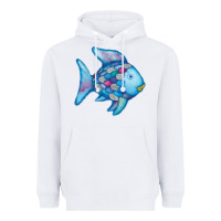 White rainbow fish Heavyweight Hoodie - linhVisuals