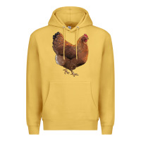Antique Gold new hampshire red chicken Premium Hoodie - LillyAllenDesigns