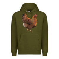 Army Green new hampshire red chicken Premium Hoodie - LillyAllenDesigns