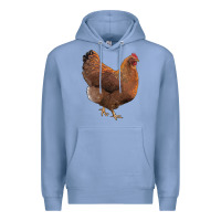 Colony Blue new hampshire red chicken Premium Hoodie - LillyAllenDesigns