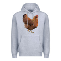 Heather Grey new hampshire red chicken Premium Hoodie - LillyAllenDesigns