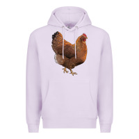Lilac new hampshire red chicken Premium Hoodie - LillyAllenDesigns