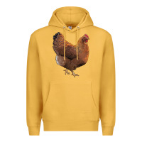 Mustard new hampshire red chicken Premium Hoodie - LillyAllenDesigns