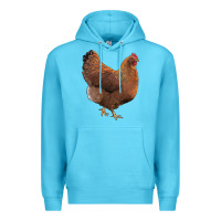 Ocean Blue new hampshire red chicken Premium Hoodie - LillyAllenDesigns