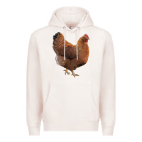 Pale Pink new hampshire red chicken Premium Hoodie - LillyAllenDesigns