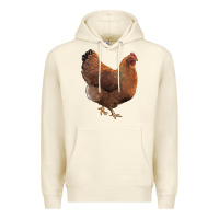 Sandshell new hampshire red chicken Premium Hoodie - LillyAllenDesigns