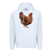 White new hampshire red chicken Premium Hoodie - LillyAllenDesigns