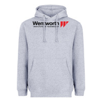 Heather Grey wentworth institute of technology Heavyweight Hoodie - linhVisuals