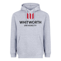 Heather Grey whitworth university Heavyweight Hoodie - linhVisuals