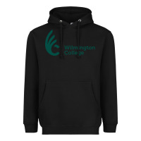Black wilmington college Heavyweight Hoodie - linhVisuals