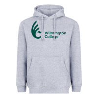 Heather Grey wilmington college Heavyweight Hoodie - linhVisuals