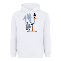 White The Road Runner Show Heavyweight Hoodie - linhVisuals