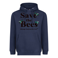 Navy save the bees   tyler the creator Heavyweight Hoodie - linhVisuals