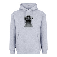 Heather Grey hunt showdown anniversary three of skulls black t shirt Heavyweight Hoodie - linhVisuals