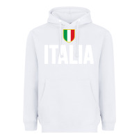 White italia soccer jersey Heavyweight Hoodie - linhVisuals
