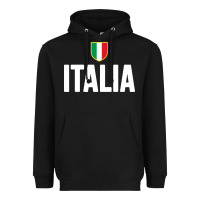 Italia Soccer Jersey Heavyweight Hoodie | Teevron