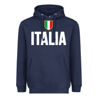Navy italia soccer jersey Heavyweight Hoodie - linhVisuals