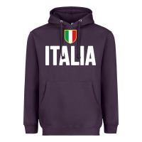 Plum italia soccer jersey Heavyweight Hoodie - linhVisuals