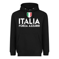 Black italia soccer jersey Heavyweight Hoodie - linhVisuals