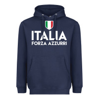Italia Soccer Jersey Heavyweight Hoodie | Teevron