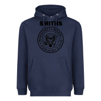 Navy the smiths Heavyweight Hoodie - linhVisuals