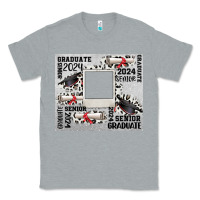 Heather Grey senior 2024 customizable Classic Tee - CowGirlArtShop