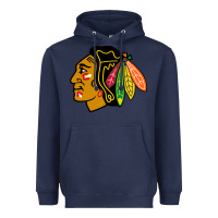 Navy the  blackhawks Heavyweight Hoodie - linhVisuals