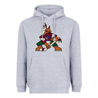Heather Grey the  coyotes Heavyweight Hoodie - linhVisuals