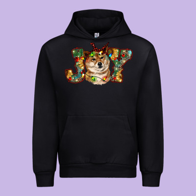 Shiba Inu Christmas Joy Urban Hoodie Designed By Ranaportraitstore