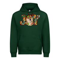 Forest Green shiba inu christmas joy Urban Hoodie - RanaPortraitStore