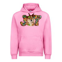 Fuchsia Pink shiba inu christmas joy Urban Hoodie - RanaPortraitStore