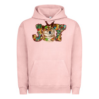 Pigment Salmon shiba inu christmas joy Urban Hoodie - RanaPortraitStore