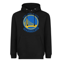 Black Golden state Heavyweight Hoodie - linhVisuals