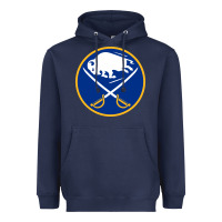 Navy the sabres Heavyweight Hoodie - linhVisuals
