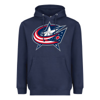 Navy the  blue jackets Heavyweight Hoodie - linhVisuals