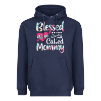 Navy blessed to be called mommy t  shirt blessed to be called mommy lovely Heavyweight Hoodie - linhVisuals