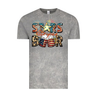 Cloud Rock Stars stripes beer Vintage Tee - FaDigitalArtStudio