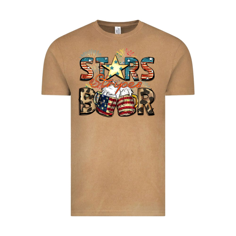 Stars Stripes Beer Vintage Tee by FaDigitalArtStudio | Teevron