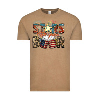 Vintage Coffee Stars stripes beer Vintage Tee - FaDigitalArtStudio