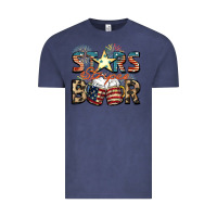 Vintage Denim Stars stripes beer Vintage Tee - FaDigitalArtStudio
