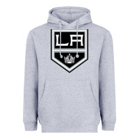 Heather Grey the LA kings Heavyweight Hoodie - linhVisuals